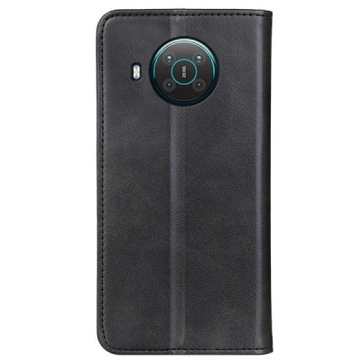 Nokia X20 (X10) „Split“ juodas odinis atverčiamas dėklas - knygutė | Priedai.lt