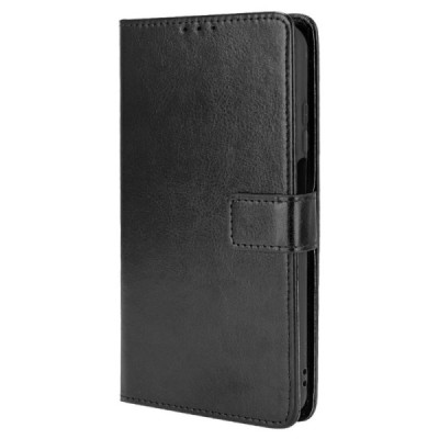 Nokia X20 (X10) atvēramais ādas melns maciņš, grāmata (maks) | Vacins.lv