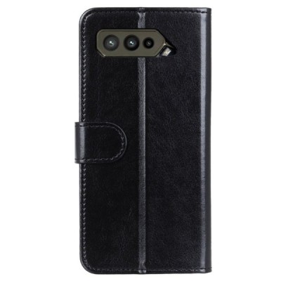 Asus Rog Phone 5 (ZS673KS) atverčiamas juodas odinis dėklas, knygutė - piniginė | Priedai.lt