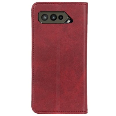 Asus Rog Phone 5 (ZS673KS) „Split“ sērijas sarkans atvērams maciņš, maks | Vacins.lv