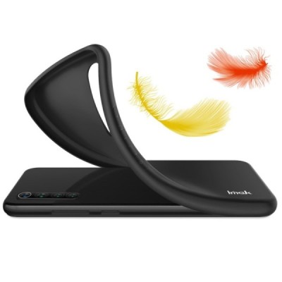 Asus Rog Phone 5 (ZS673KS) „Imak“ cieta silikona (TPU) melns apvalks | vacins.lv