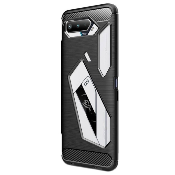„Carbon“ kieto silikono (TPU) dėklas - juodas (Rog Phone 5)