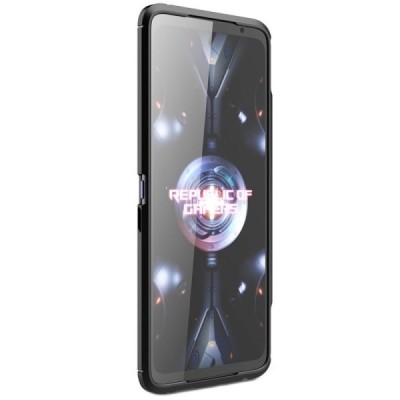 Asus Rog Phone 5 (ZS673KS) „Carbon“ kieto silikono TPU juodas dėklas - nugarėlė | Priedai.lt