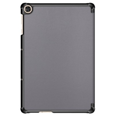 Huawei MatePad T10s 10'' atverčiamas pilkas odinis dėklas - knygutė | Priedai.lt