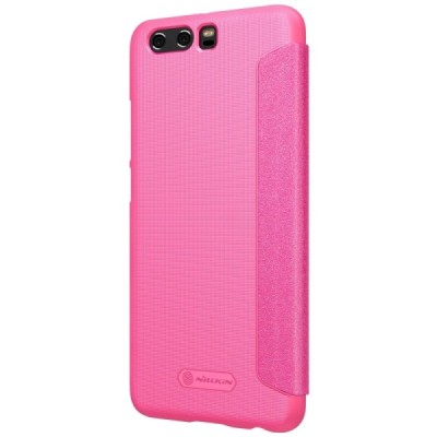 Huawei P10 Plus rožinis odinis atverčiamas Nillkin Sparkle dėklas - knygutė / Priedai.lt