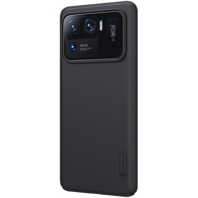 Xiaomi Mi 11 Ultra Nillkin Frosted Shield melns plastmasas apvalks | vacins.lv