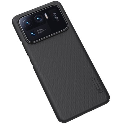 Xiaomi Mi 11 Ultra Nillkin Frosted Shield melns plastmasas apvalks | vacins.lv
