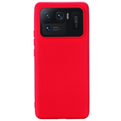 Xiaomi Mi 11 Ultra „Shell“ cieta silikona (TPU) sarkans apvalks | vacins.lv