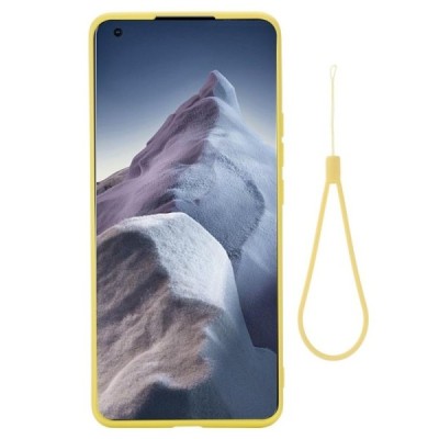 Xiaomi Mi 11 Ultra „Shell“ cieta silikona (TPU) dzeltens apvalks | vacins.lv