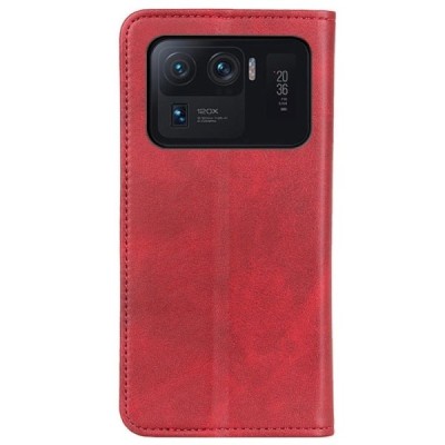 Xiaomi Mi 11 Ultra „Split“ sērijas sarkans atvērams maciņš, maks | Vacins.lv