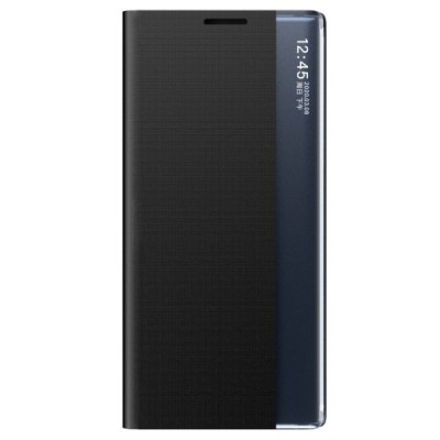 Samsung Galaxy A02s A025 (166.5x75.9x9.2mm) View Line juodas atverčiamas dėklas - knygutė | Priedai.lt