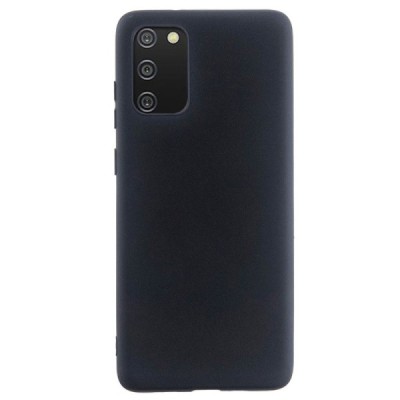 Samsung Galaxy A02s A025 (166.5x75.9x9.2mm) Shell kieto silikono TPU juodas dėklas - nugarėlė | Priedai.lt