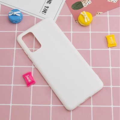 Samsung Galaxy A02s A025 (166.5x75.9x9.2mm) Shell kieto silikono TPU baltas dėklas - nugarėlė | Priedai.lt