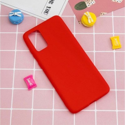 Samsung Galaxy A02s A025 (166.5x75.9x9.2mm) Shell kieto silikono TPU raudonas dėklas - nugarėlė | Priedai.lt