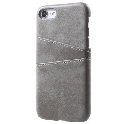 Apple iPhone 7 (iPhone 8) odinis pilkas dėklas su kortelių laikikliu | Priedai.lt