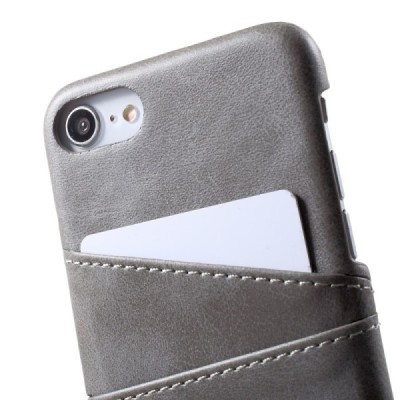 Apple iPhone 7 (iPhone 8) odinis pilkas dėklas su kortelių laikikliu | Priedai.lt