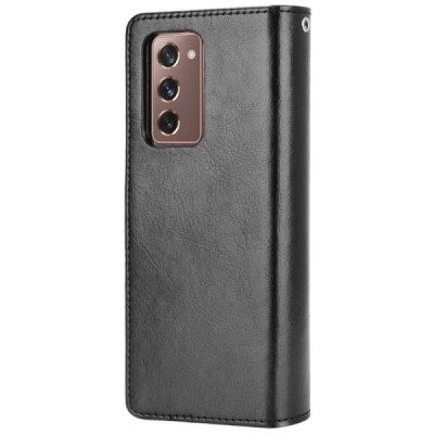 Samsung Galaxy Z Fold2 5G (F916B) juodas odinis atverčiamas dėklas - knygutė | Priedai.lt