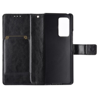 Samsung Galaxy Z Fold2 5G (F916B) juodas odinis atverčiamas dėklas - knygutė | Priedai.lt