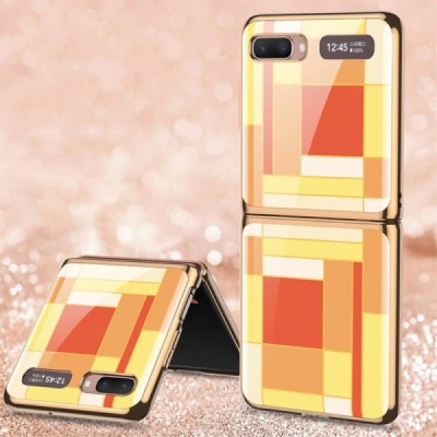 Samsung Galaxy Z Flip (F700) GKK Pattern dzeltens plastika apvalks | vacins.lv