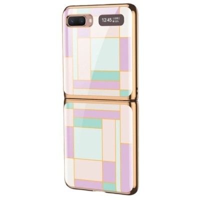 Samsung Galaxy Z Flip (F700) GKK plastikinis violetinis dėklas - nugarėlė | Priedai.lt