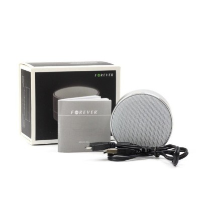 „Forever“ kompakts sudrabs bezvadu skaļrunis | Vacins.lv