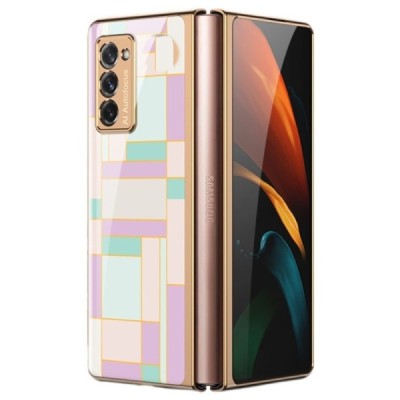 Samsung Galaxy Z Fold2 5G (F916B) GKK Pattern violeta plastika apvalks | vacins.lv