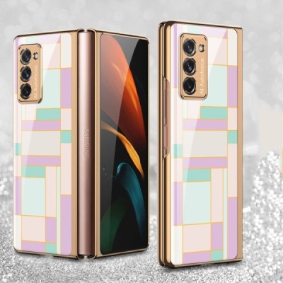 Samsung Galaxy Z Fold2 5G (F916B) GKK Pattern violeta plastika apvalks | vacins.lv