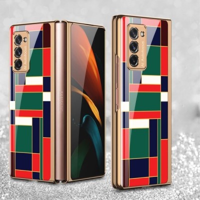 Samsung Galaxy Z Fold2 5G (F916B) GKK Pattern zaļš plastika apvalks | Vacins.lv