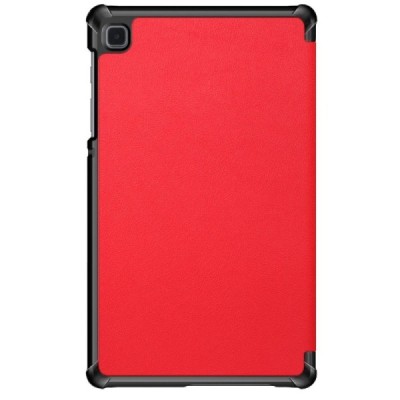 Samsung Galaxy Tab A7 Lite 8.7 2021 (T220, T225) atverčiamas raudonas odinis dėklas - knygutė | Priedai.lt