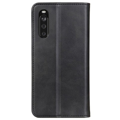 Sony Xperia 10 III „Split“ sērijas melns atvērams maciņš, maks | Vacins.lv