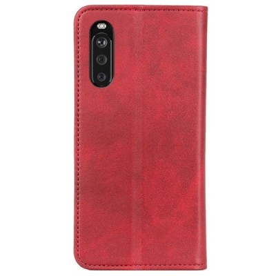 Sony Xperia 10 III „Split“ sērijas sarkans atvērams maciņš, maks | Vacins.lv