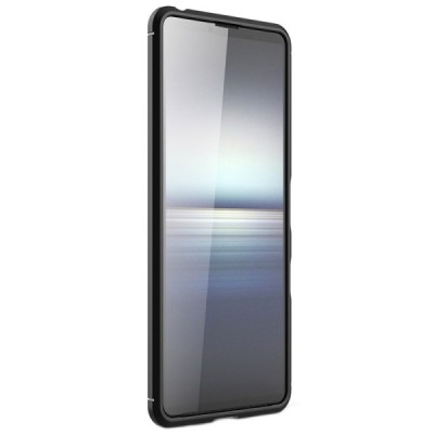 Sony Xperia 10 III „Carbon“ cieta silikona (TPU) melns vāciņš | Vacins.lv