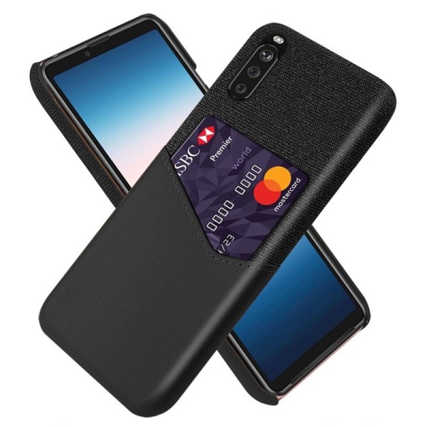 „KSQ“ Shell ādas apvalks - melns (Xperia 10 III)