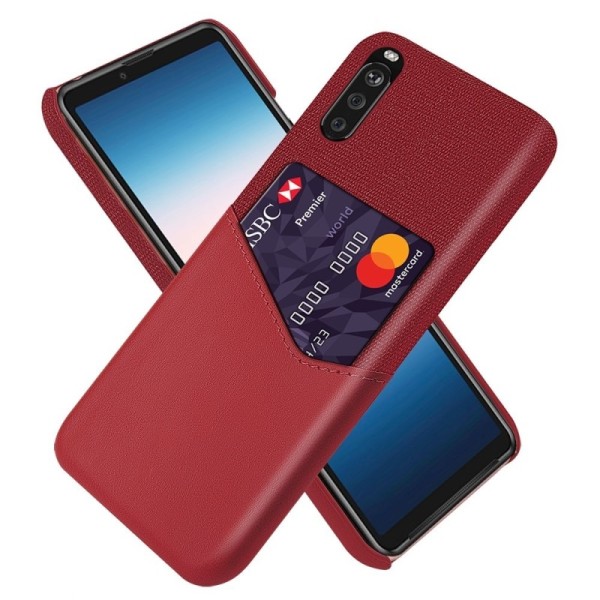 „KSQ“ Shell ādas apvalks - sarkans (Xperia 10 III)