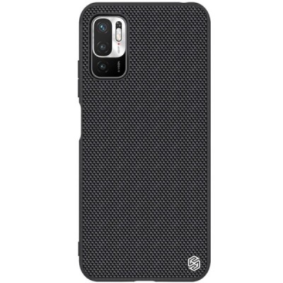 Xiaomi Poco M3 Pro (Redmi Note 10 5G) „Nillkin“ Textured Case melns apvalks | vacins.lv