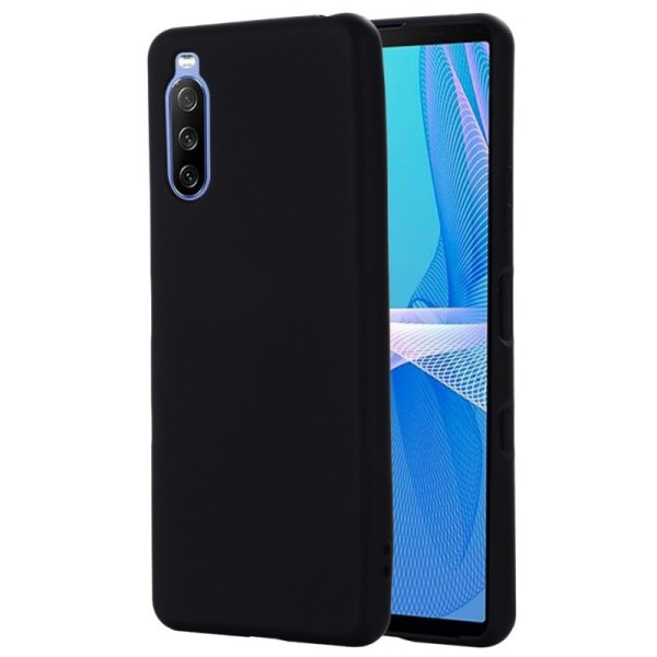 „Shell“ cieta silikona (TPU) apvalks - melns (Xperia 10 III)