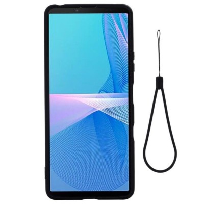 Sony Xperia 10 III Shell cieta silikona (TPU) melns apvalks | vacins.lv