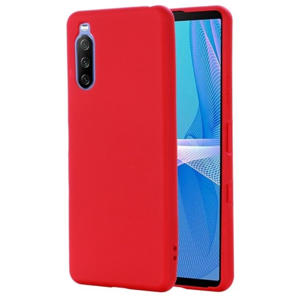 „Shell“ cieta silikona (TPU) apvalks - sarkans (Xperia 10 III)