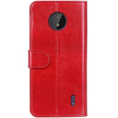 Nokia C10, C20 sarkans atvērams maciņš, maks | Vacins.lv