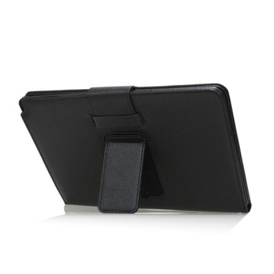 Samsung Galaxy Note Pro 12.2 P905 atverčiamas juodas odinis dėklas su bluetooth belaide klaviatūra / Priedai.lt