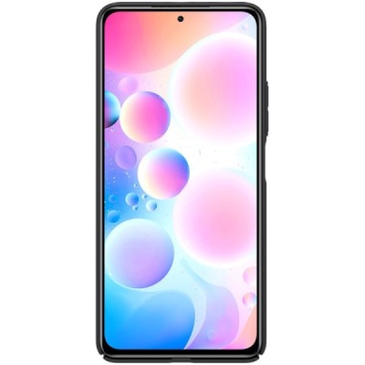 Xiaomi Poco F3 (Mi 11i) Nillkin Frosted Shield melns plastmasas apvalks | vacins.lv