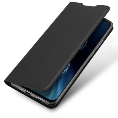 Asus Zenfone 8 (ZS590KS) „Dux Ducis“ Skin serijos juodas odinis atverčiamas dėklas - knygutė | Priedai.lt