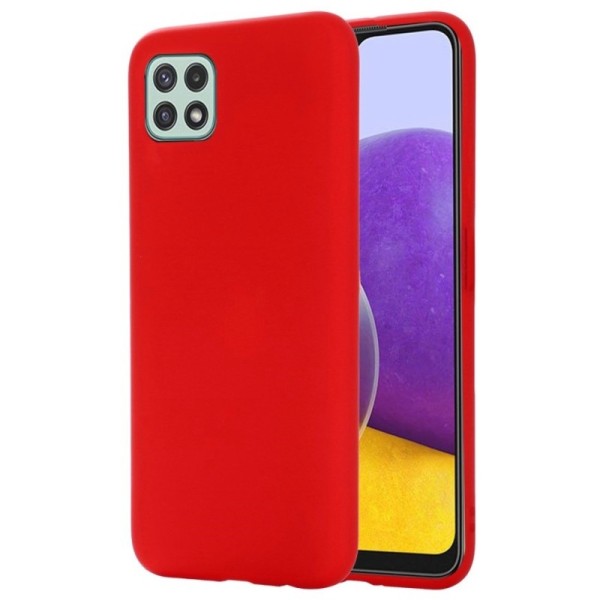 „Shell“ cieta silikona (TPU) apvalks - sarkans (Galaxy A22 5G)