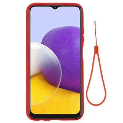 Samsung Galaxy A22 „Shell“ cieta silikona (TPU) sarkans apvalks | vacins.lv