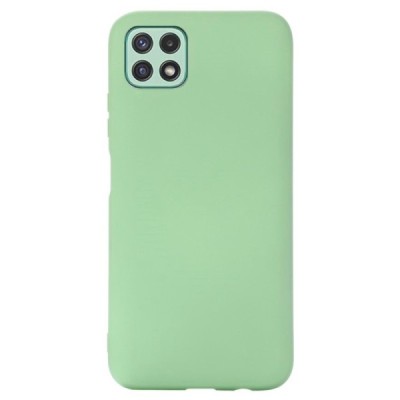 Samsung Galaxy A22 „Shell“ cieta silikona (TPU) zaļš apvalks | Vacins.lv