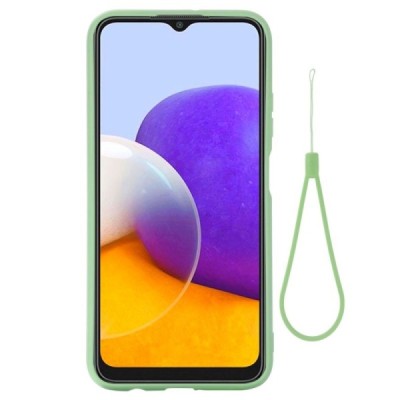 Samsung Galaxy A22 „Shell“ cieta silikona (TPU) zaļš apvalks | Vacins.lv