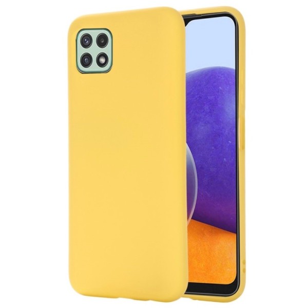 „Shell“ cieta silikona (TPU) apvalks - dzeltens (Galaxy A22 5G)