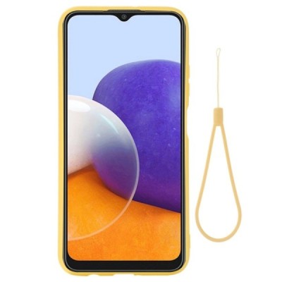 Samsung Galaxy A22 „Shell“ cieta silikona (TPU) dzeltens apvalks | vacins.lv