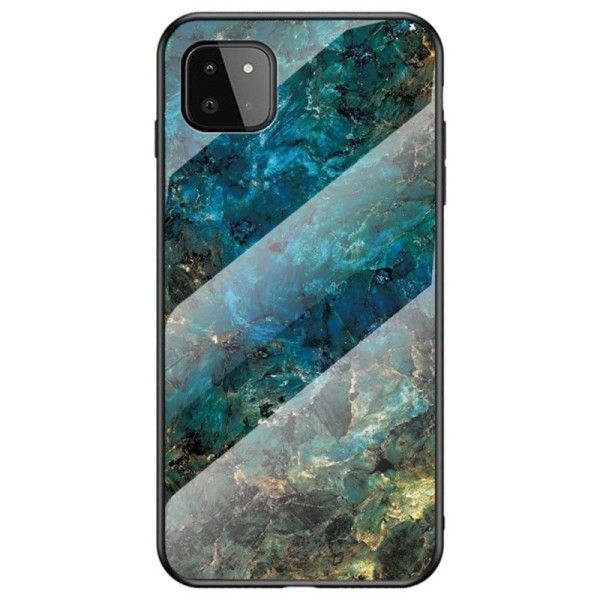 „Marble“ cieta silikona (TPU) apvalks - zils (Galaxy A22 5G)