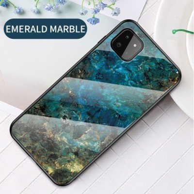 Samsung Galaxy A22 „Marble“ cieta silikona (TPU) zils apvalks | vacins.lv